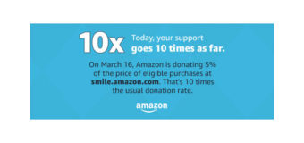 Your Amazon Purchase gets us 10x TODAY!